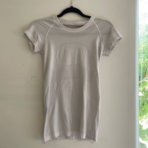 Lululemon white workout tee